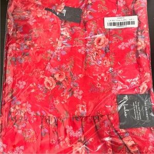 Francesca Red Floral Sleeveless Midi Dress Lulus